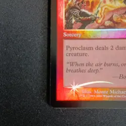 Pyroclasm Red Lotus Hell 7th Edition English Foil Magic Card Sorcery - Image 3