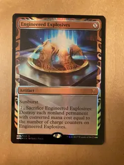 Mps Designed Explosives Foil Glossy Magic the Gathering Card Used - Image 1