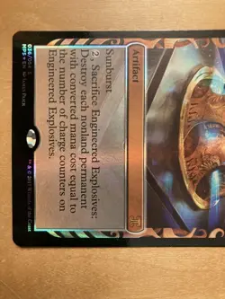 Mps Designed Explosives Foil Glossy Magic the Gathering Card Used - Image 3
