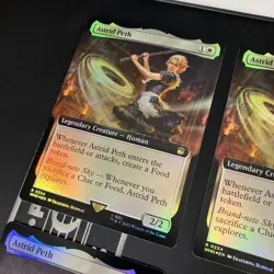 Extended Art Foil MTG Astrid Peth x4 Used - Image 2