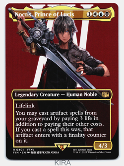 MTG - Noctis, Prince of Lucis [Borderless] - FIN 0401 Final Fantasy - MINT - Image 1