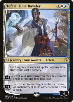 Teferi, Time Raveler 1x FOIL WAR MTG War of the Spark Rare MINT blue white - Image 1