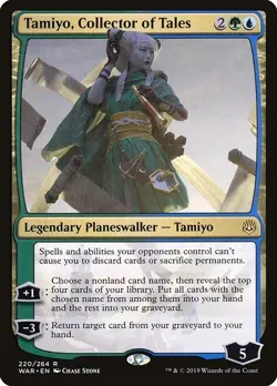 Tamiyo, Collector of Tales 1x FOIL WAR MTG War of the Spark Rare MINT blue green - Image 1