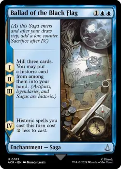 NM Foil Ballad of the Black Flag, MTG, Assassin's Creed, Magic the Gathering, 13 - Image 1