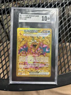Pokemon Obsidian Flames 2023 Charizard EX Hyper Rare Card #228/197 SGC 10 - Image 1