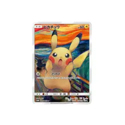 Pikachu Munch The Scream Pokemon Card - Image 1