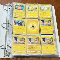 Mixed Pokemon Card Lot WOTC Over 175+ Cards Common To Rare Foil V Star Binder - Image 1