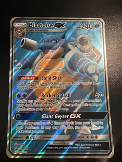 Pokemon Blastoise GX - SM189 SM Black Star Promo (Jumbo/Oversized Size) NM - Image 1