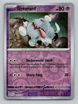 Reverse Holo Greavard #105/198 Common SV01: Scarlet & Violet Base Set Pokemon - Image 1