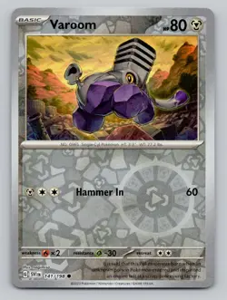 Reverse Holo Varoom #141/198 Common SV01: Scarlet & Violet Base Set Pokemon - Image 1