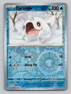 Reverse Holo Cetoddle #059/198 Common SV01: Scarlet & Violet Base Set Pokemon - Image 1