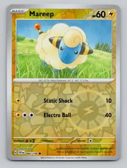 Reverse Holo Mareep #066/198 Common SV01: Scarlet & Violet Base Set Pokemon - Image 1