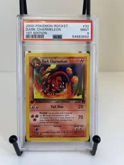 PSA 9 1st Edition Dark Charmeleon #32 Team Rocket 2000 Pokemon MINT - Image 1
