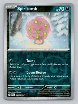 Reverse Holo Spiritomb #129/198 Uncommon SV01: Scarlet & Violet Base Set Pokemon - Image 1
