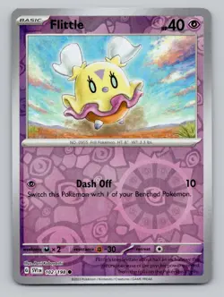 Reverse Holo Flittle #102/198 Common SV01: Scarlet & Violet Base Set Pokemon - Image 1
