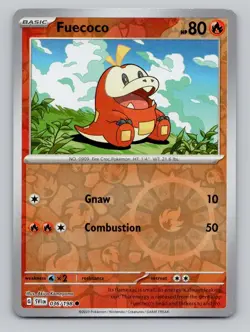 Reverse Holo Fuecoco #036/198 Common SV01: Scarlet & Violet Base Set Pokemon - Image 1