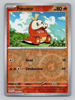 Reverse Holo Fuecoco #036/198 Common SV01: Scarlet & Violet Base Set Pokemon - Image 1