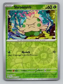 Reverse Holo Shroomish #003/198 Common SV01: Scarlet & Violet Base Set Pokemon - Image 1