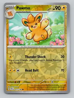 Reverse Holo Pawmo #075/198 Common SV01: Scarlet & Violet Base Set Pokemon - Image 1