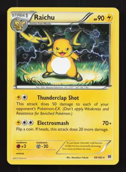 Raichu Breakthrough 49/162 Regular Rare - Non Holo - LP Pokemon TCG - Image 1