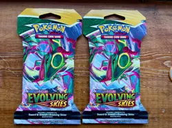 2 x Rayquaza Pokemon Evolving Skies Sleeved Booster Packs sealed new - Image 1