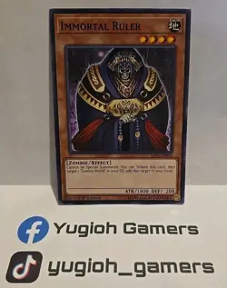 YUGIOH IMMORTAL RULER SR07 1ST EDITION COMMON LIGHT PLAYED - Image 1
