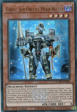 yugioh 1x Girsu, der Orcust-Mekk-Ritter BLMM-DE088 ULTRA RARE 1AUFLAGE DEUTSCH - Image 1