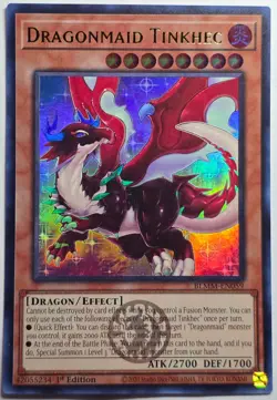 Yugioh Dragonmaid Tinkhec BLMM-EN059 Ultra Rare Ultra Rare 1st Edition - Image 1