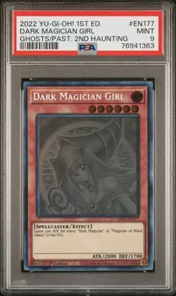 Yugioh - Dark Magician Girl GFP2-EN177 Ghost Rare PSA 9 - Image 1