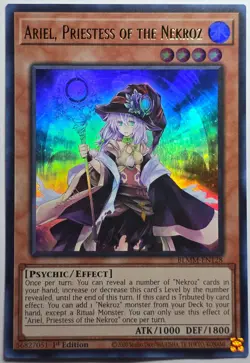 Yugioh Ariel, Priestess of the Nekroz BLMM-EN128 Ultra Rare 1st Edition - Image 1