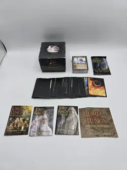 LORD OF THE RINGS TCG TWO TOWERS DELUXE STARTER With Sealed Packs - Trading Card - Image 1