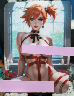 1/1 Only 1 Made Misty Ribbons Pokemon Spicy Topless Lonestar Customs Waifu Card - Image 1