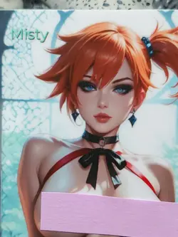 1/1 Only 1 Made Misty Ribbons Pokemon Spicy Topless Lonestar Customs Waifu Card - Image 2