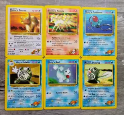 Pokemon Vintage GYM HEROES Card Lot 1999 WOTC LP/NM No Dupes - Image 2