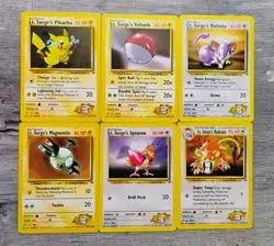 Pokemon Vintage GYM HEROES Card Lot 1999 WOTC LP/NM No Dupes - Image 4