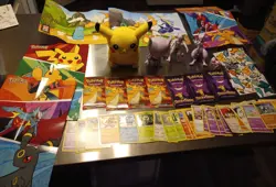 Pokemon card and toy lot Pikachu Mewtwo exc. - Image 1