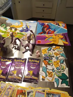 Pokemon card and toy lot Pikachu Mewtwo exc. - Image 4