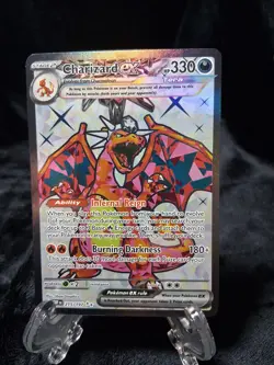 Charizard ex 330 HP Tera Pokemon Card Holo Rare 013/108 - Image 1