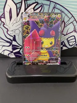 Sableye Pikachu Cosplay Card Cute Custom Fan Art Card - Image 1