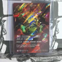 Teenage Mutant Ninja Turtles UVS Universus TMNT Alt Art Character Card CH-R-ALT - Image 1