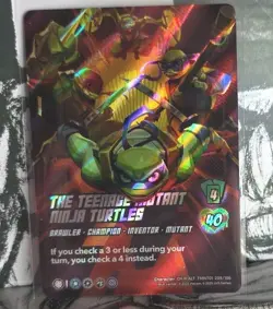 Teenage Mutant Ninja Turtles UVS Universus TMNT Alt Art Character Card CH-R-ALT - Image 2
