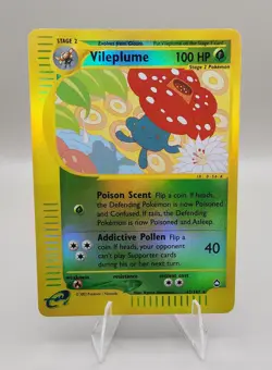 Vileplume 43/147 Aquapolis E Reader Series Reverse HOLO Rare Pokemon Card - Image 1