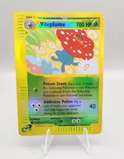 Vileplume 43/147 Aquapolis E Reader Series Reverse HOLO Rare Pokemon Card - Image 2