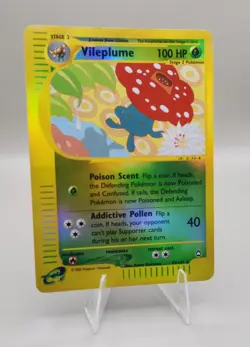 Vileplume 43/147 Aquapolis E Reader Series Reverse HOLO Rare Pokemon Card - Image 3