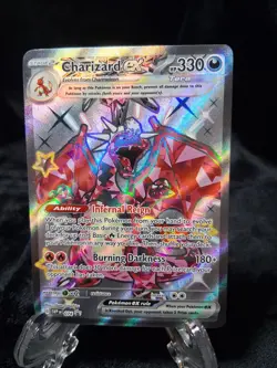 Charizard ex Tera Stage 2 Holo Pokemon Card 330 HP Burning Darkness - Image 1