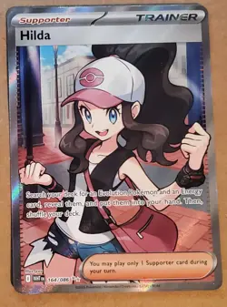 Hilda 164/086 Full Art Ultra Rare White Flare Pokemon Card - Near Mint - Image 1