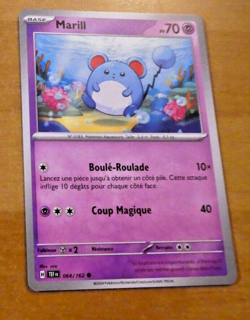 POKEMON CARD CARTE MARILL 064/162 EV05 TEF Forces Temporelles FR NM 2024 - Image 1