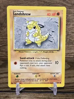 Sandshrew 62/102 Base Unlimited *Rare* Pokemon Card TCG Non Holo LP Vintage - Image 1