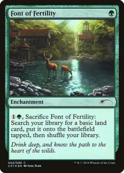 Font of Fertility -Foil Medium Play MTG Promos: Unique and Miscellaneous - Image 1