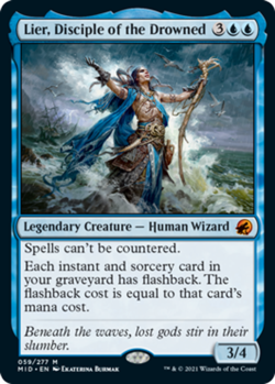 MTG Lier, Disciple of the Drowned - Foil, Light Play, English Innistrad: Midnigh - Image 1